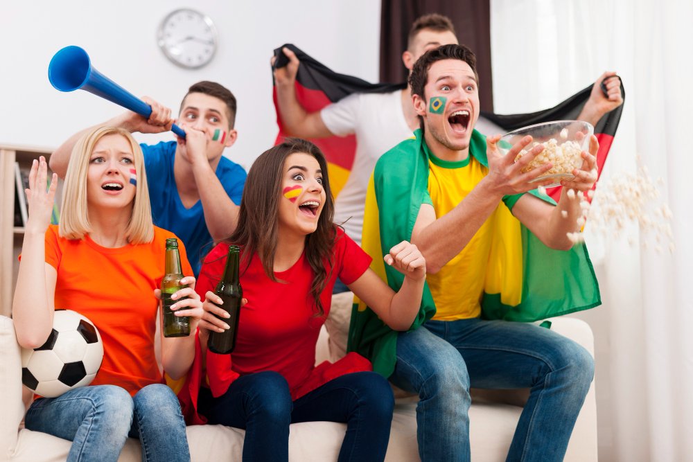Football fans watching World Cup 2026 on Pro Max IPTV